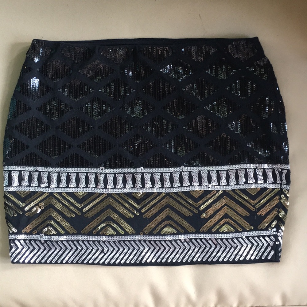 Express Sequins mini skirt